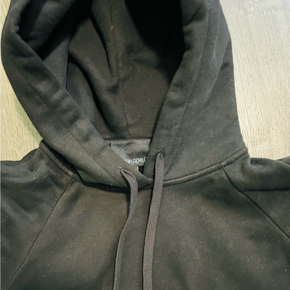 CYNTHIA ROWLEY**Black Hooded Sweater Dress**Small $280 - Picture 2 of 3